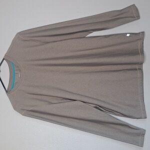 Magellan Outdoors Shirt Men's Size Small Brown-Tan Crew Neck Long Sleeve